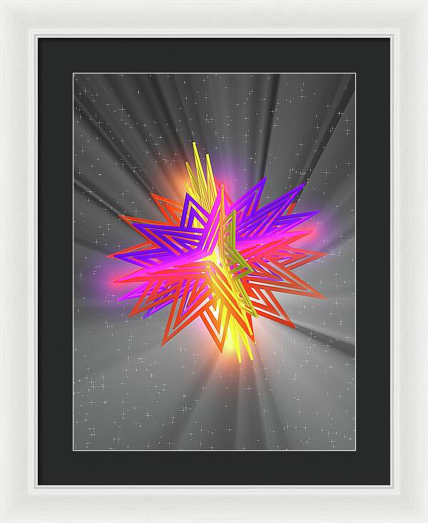 D Star - Framed Print