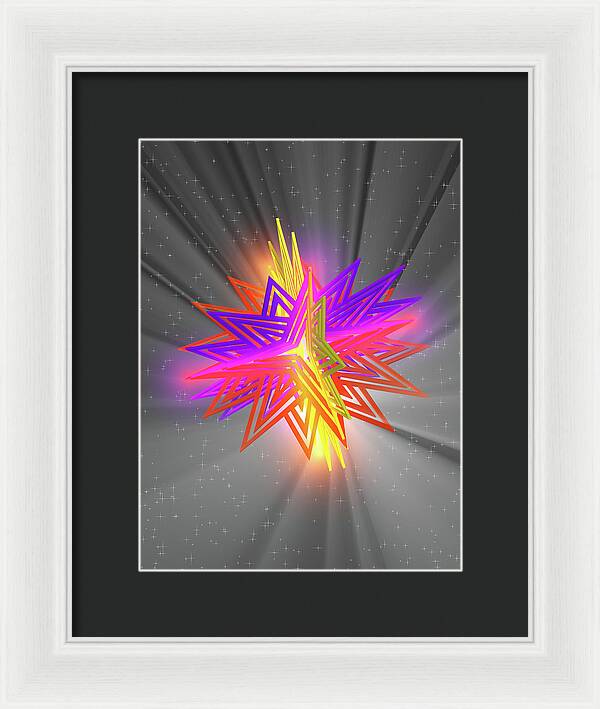 D Star - Framed Print