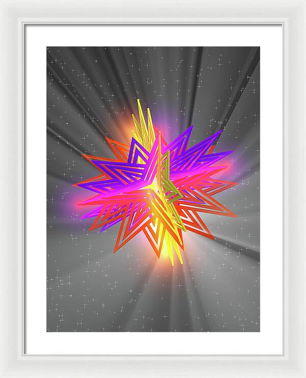 D Star - Framed Print