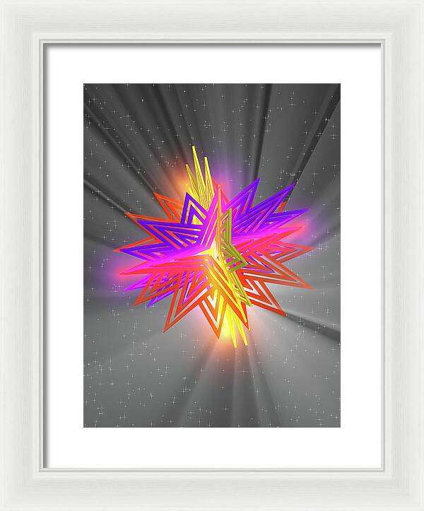 D Star - Framed Print