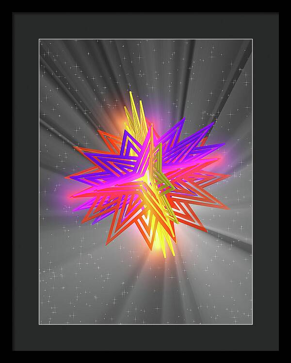 D Star - Framed Print