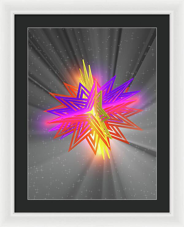 D Star - Framed Print