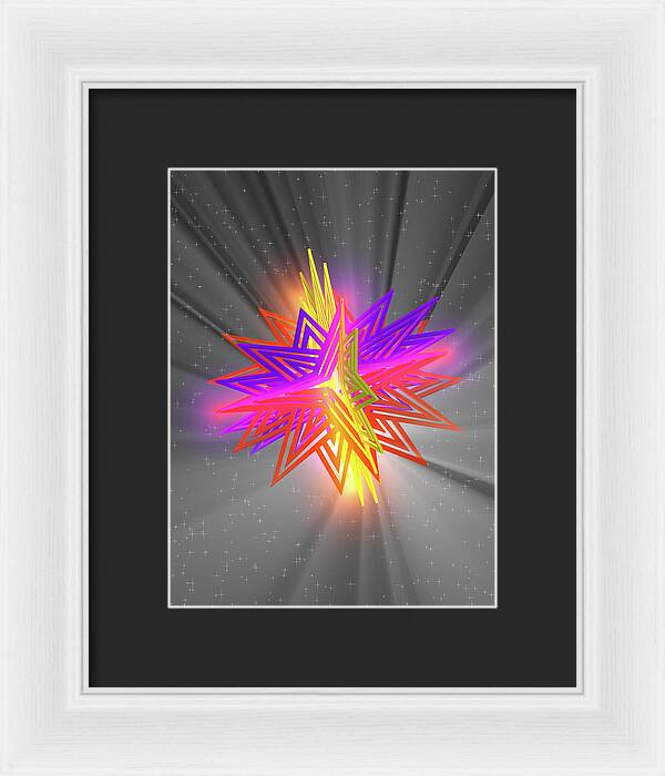D Star - Framed Print