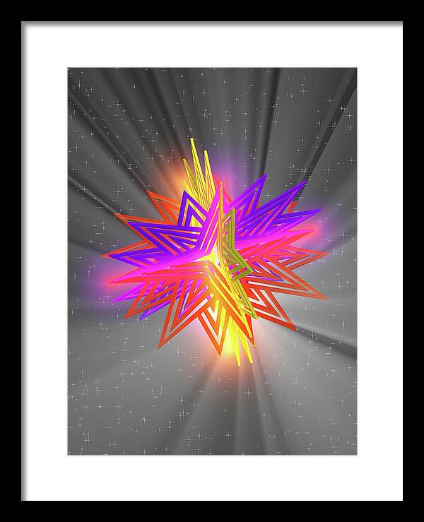 D Star - Framed Print