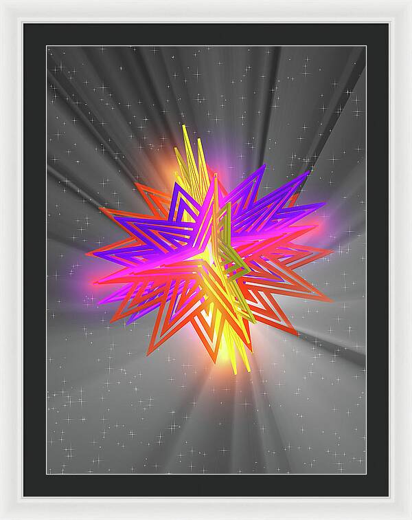 D Star - Framed Print