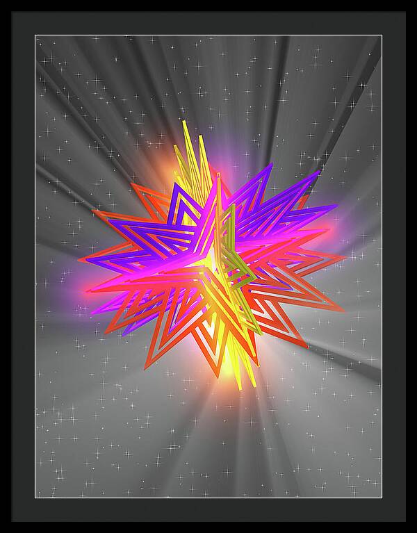 D Star - Framed Print