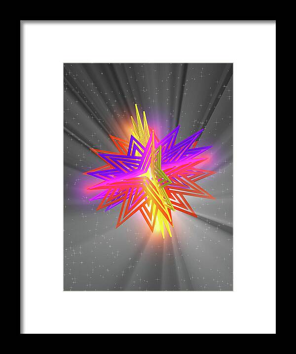 D Star - Framed Print