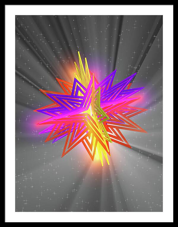 D Star - Framed Print