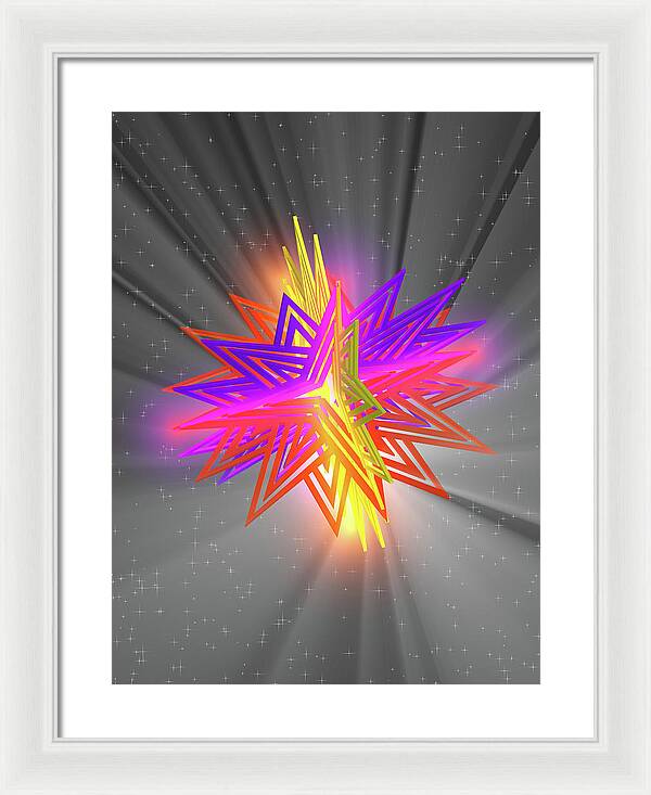 D Star - Framed Print