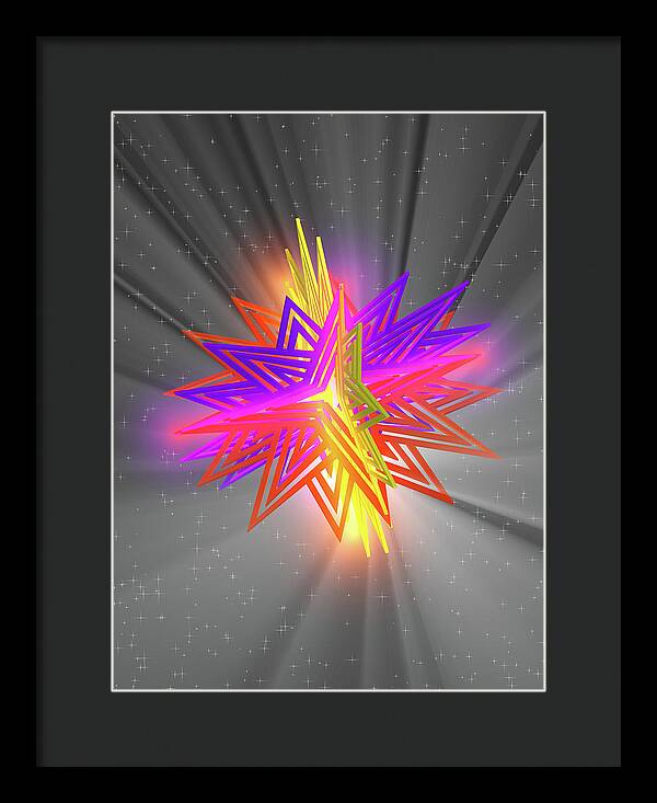 D Star - Framed Print