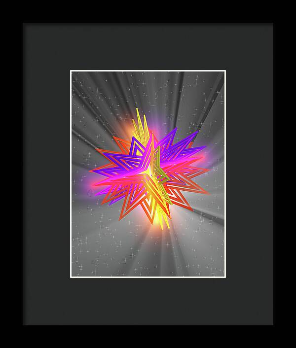 D Star - Framed Print