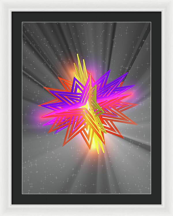 D Star - Framed Print
