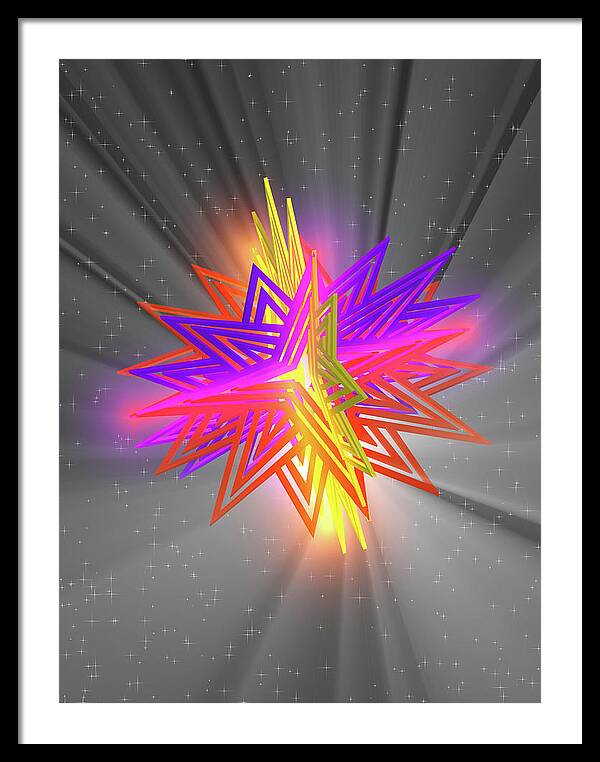 D Star - Framed Print