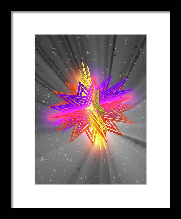 D Star - Framed Print
