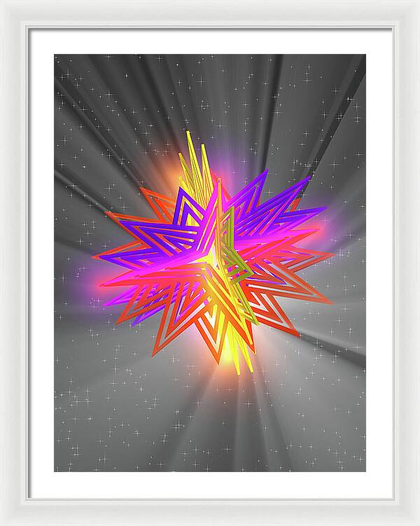 D Star - Framed Print