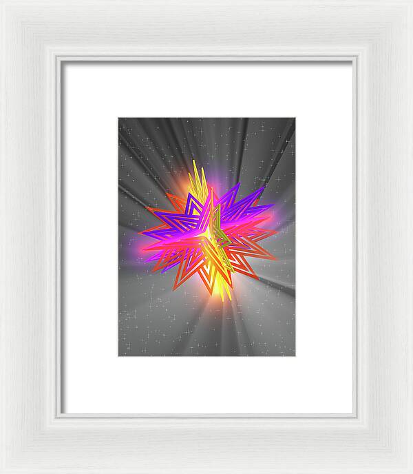 D Star - Framed Print