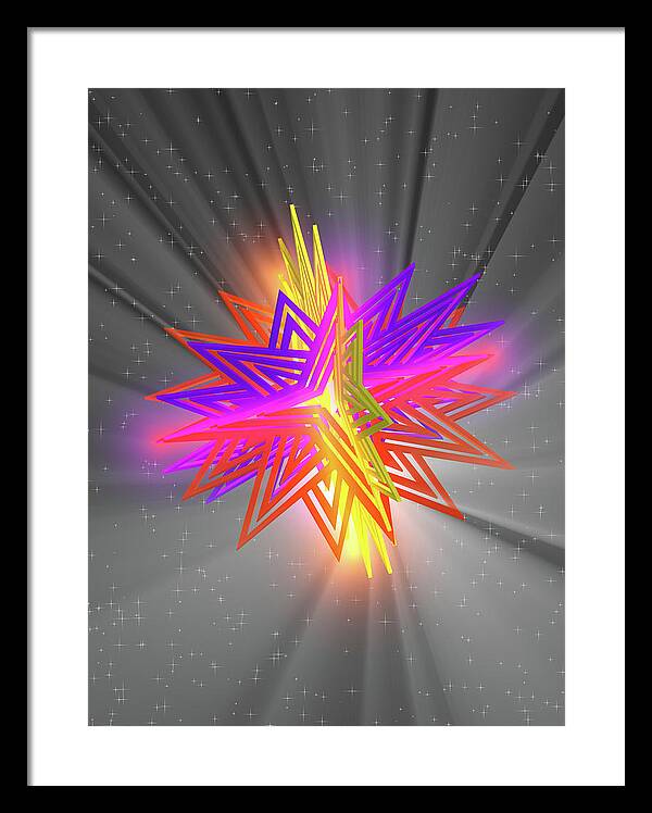 D Star - Framed Print