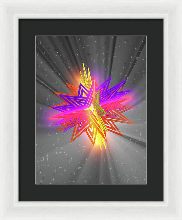 D Star - Framed Print