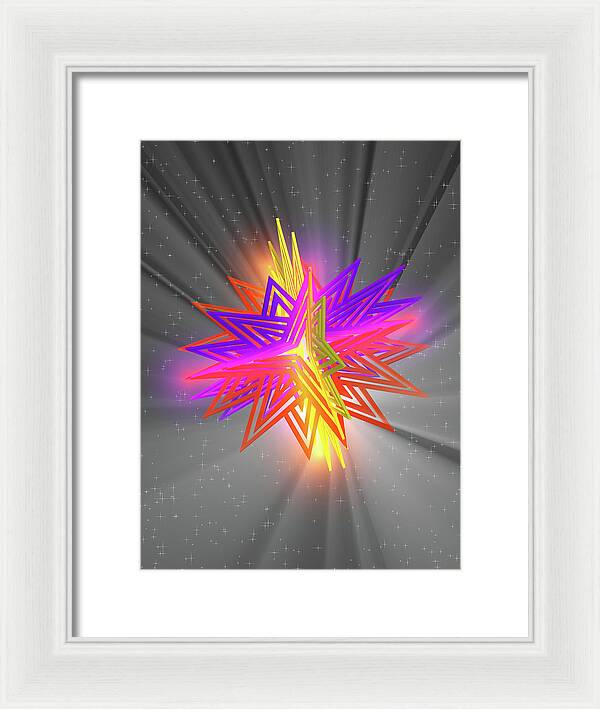 D Star - Framed Print