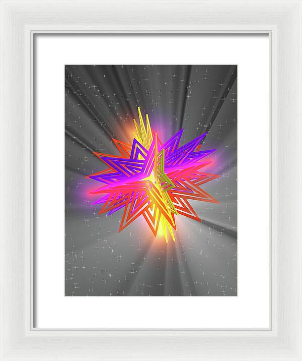 D Star - Framed Print
