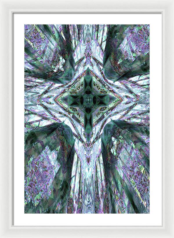 Cross of Grapes - Framed Print