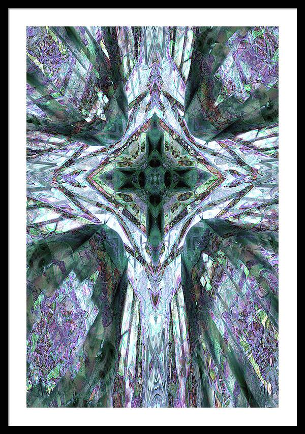 Cross of Grapes - Framed Print