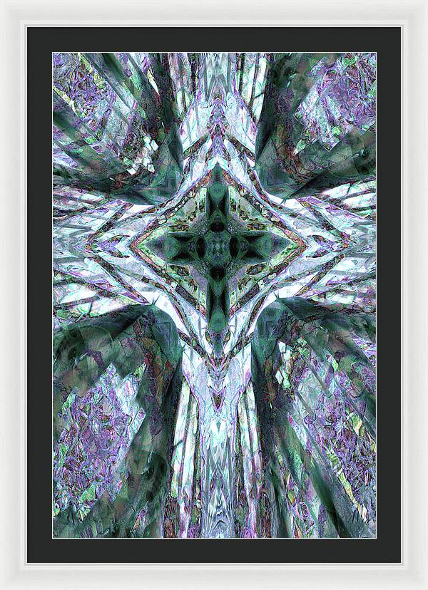Cross of Grapes - Framed Print