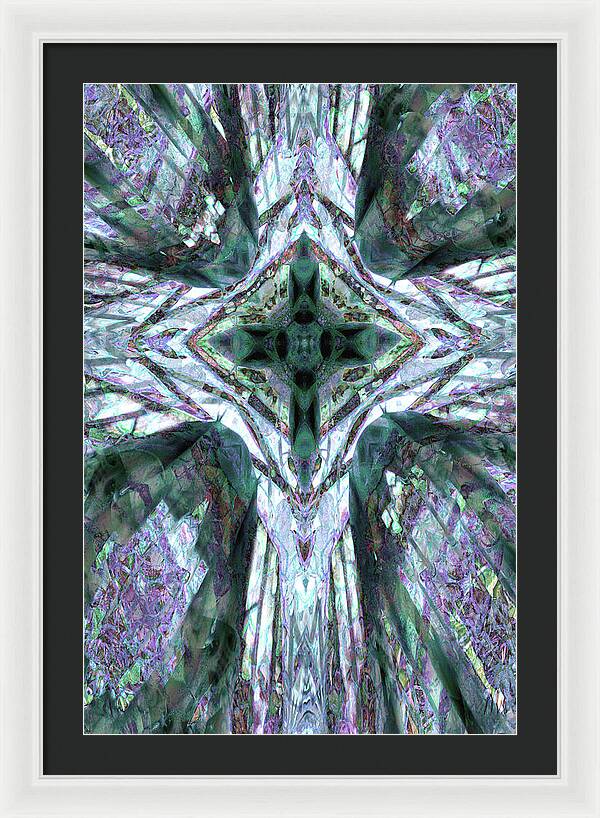 Cross of Grapes - Framed Print