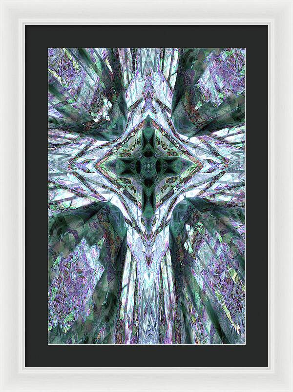 Cross of Grapes - Framed Print