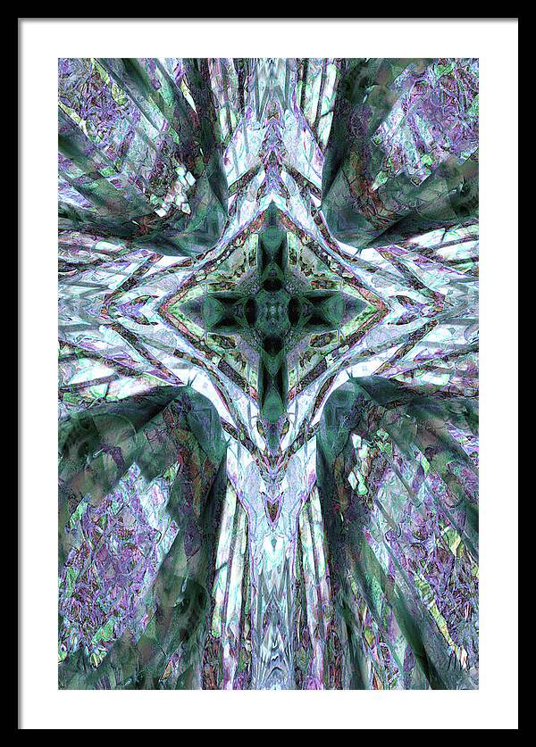 Cross of Grapes - Framed Print