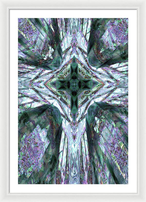 Cross of Grapes - Framed Print