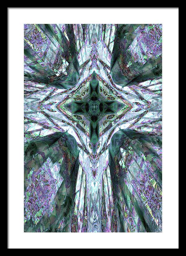 Cross of Grapes - Framed Print