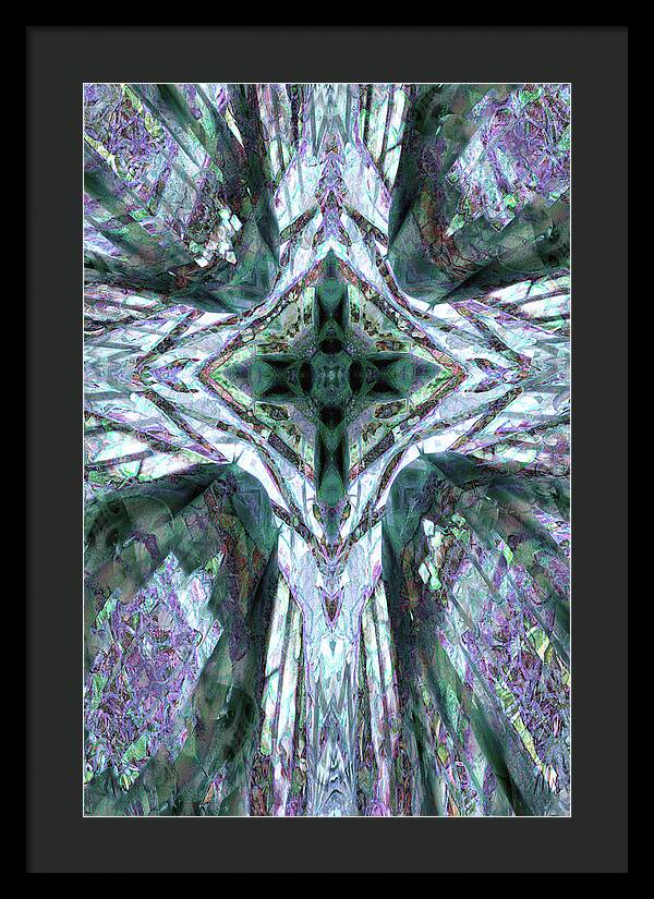 Cross of Grapes - Framed Print