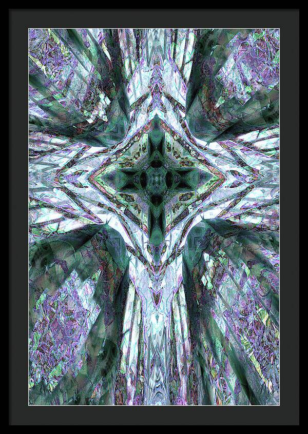 Cross of Grapes - Framed Print