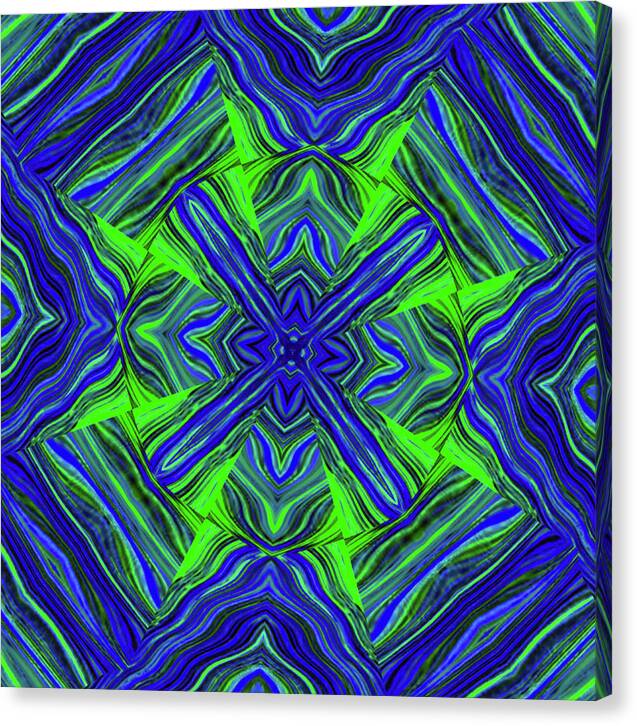 Green Cross - Canvas Print