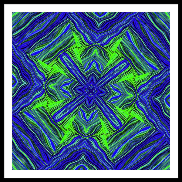 Green Cross - Framed Print