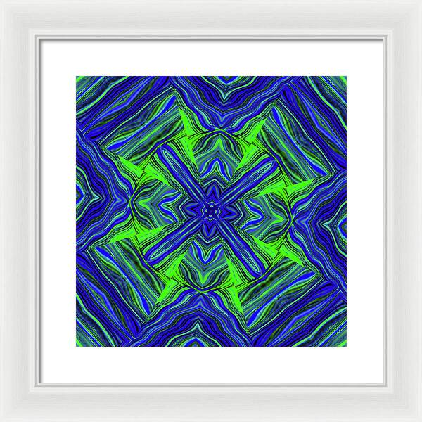 Green Cross - Framed Print