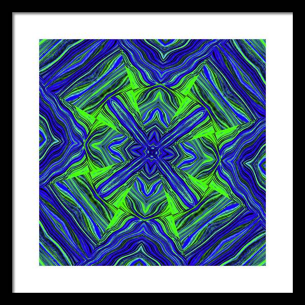 Green Cross - Framed Print