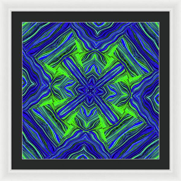 Green Cross - Framed Print