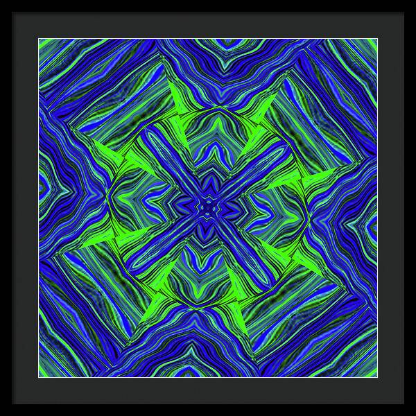 Green Cross - Framed Print