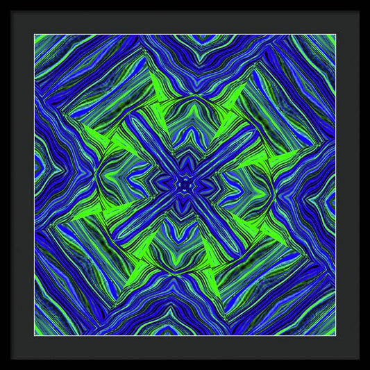 Green Cross - Framed Print