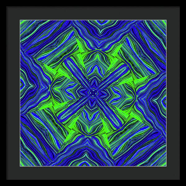 Green Cross - Framed Print