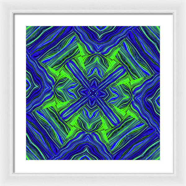 Green Cross - Framed Print