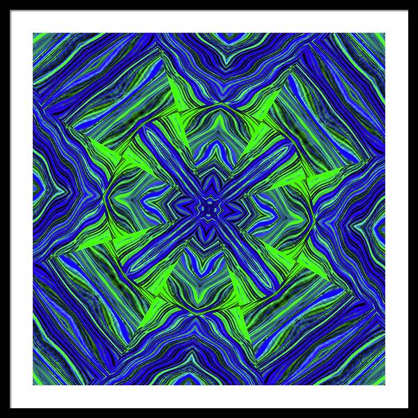 Green Cross - Framed Print