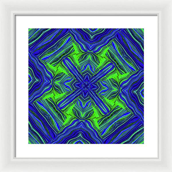 Green Cross - Framed Print