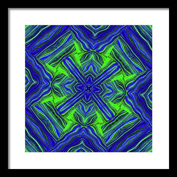 Green Cross - Framed Print