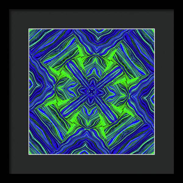 Green Cross - Framed Print