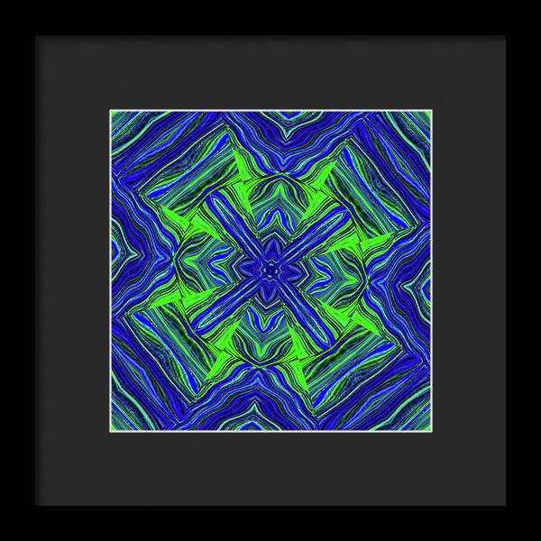Green Cross - Framed Print