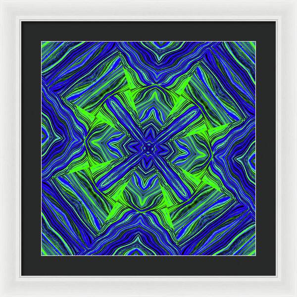 Green Cross - Framed Print