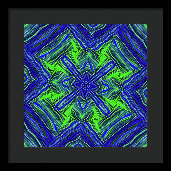 Green Cross - Framed Print